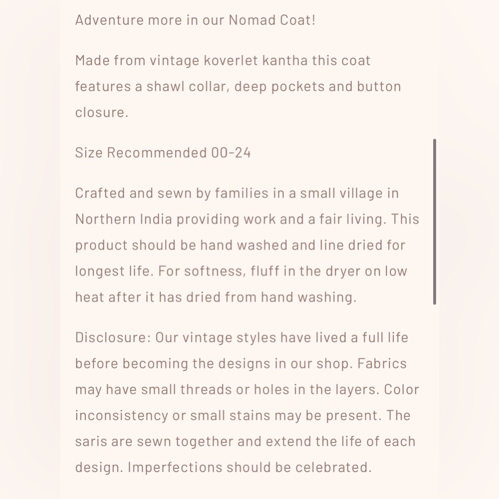 Kantha Bae Nomad Coat - Picture 5 of 5